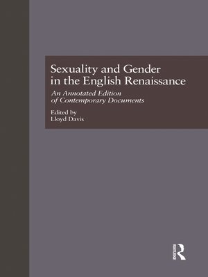 cover image of Sexuality and Gender in the English Renaissance